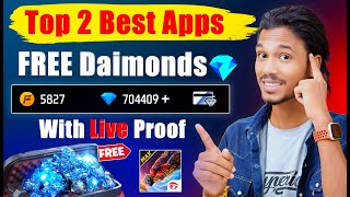 Top 2 Free Diamonds Apps 2025 | Free Fire Me Free Diamond Kaise Le | Free Fire Max Free Diamonds