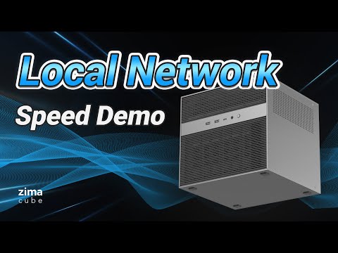 Local Network Speed Demo of ZimaCube (N100 prototype V2.0)