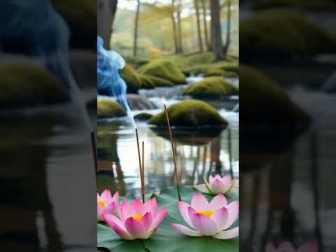 Relaxing Forest Meditation 🌿 Candle, Lotus & Incense | Stress Relief & Healing Music #relax