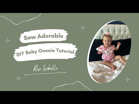 Sew Adorable: DIY Baby Onesie Tutorial Using Pink Coral Fabric- Easy Project for Beginners