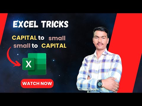 How to capitalize small to capital and capital to small data in MS Excel? | Upper/Lower Formulas 💻😱