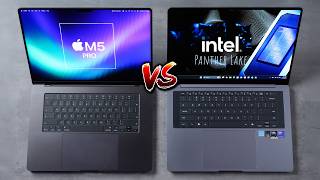 مقارنة بين معالج M5 Pro ومعالج Panther Lake - معذرةً يا إنتل.. انتهى الأمر!