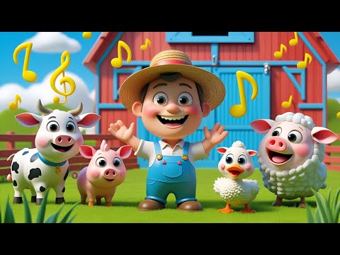 "Old MacDonald Had a Farm Song 🎵 | Fun Animal Learning for Toddlers & Kids"