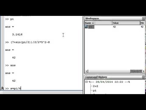 Introduction to Matlab (Getting Started)