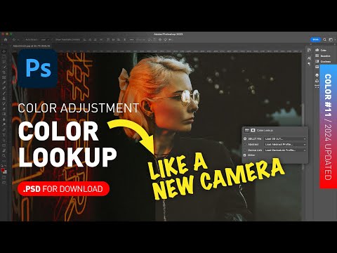 Color Lookup Adjustment Layer + PSD File Demonstrated [Photoshop Color for Beginners]