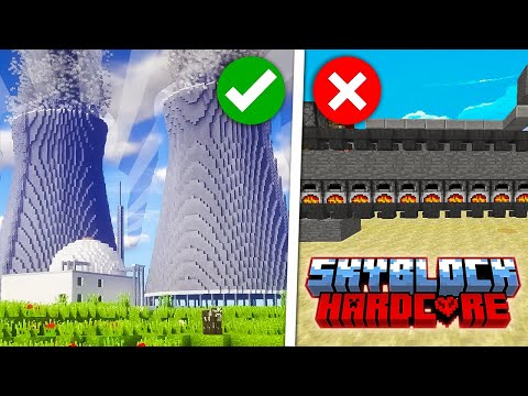 I Built The ULTIMATE REACTOR In Minecraft Hardcore Skyblock