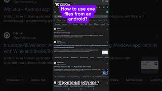 How to open exe files from a android device