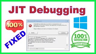 [SOLUTION] 3 EASY Fixes for the “Just-In-Time Debugging” Error (No More Pop-ups!)