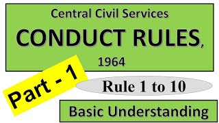 CCS (Conduct) Rules, 1964 - Part I || SO LDCE