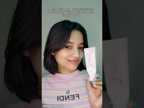 The best sunscreen everrr!!! ☀️ @beautyofjoseon_official #koreanskincare #sunscreen #trending