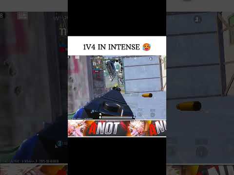 1v4 Intense🥵 #viralbgmishorts