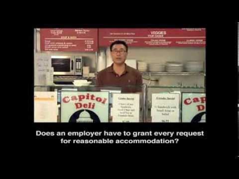 Employment Today - Chapter 6 - Reasonable Accommodation