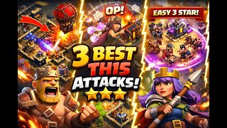 TH15 War Attacks Compilation 🔥 3 Easy 3 Star Strategies