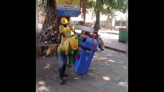 Waste collection and QR Code Scanning Process