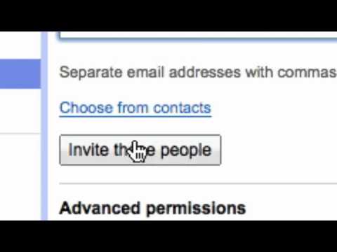 Share a Site in Google Sites