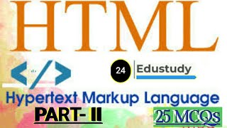 HTML Mcqs Part 2 (Class -X)