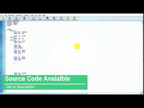 [Nested Loops Example] Display Pattern in 8086 Assembly Programming the easy way