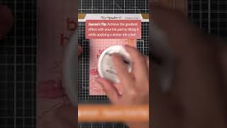 How do you achieve a gradient effect on your card?