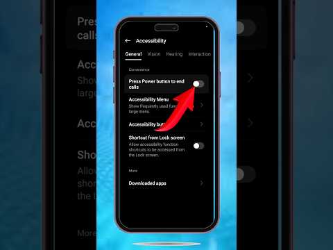Call Settings|| power botton end call Settings #shortvideo
