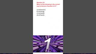 c programming MCQ's PART-5 |C Programming Language #sachinswami #coding #codingproblems #learncoding