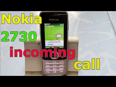 Nokia 2730 incoming call, calling
