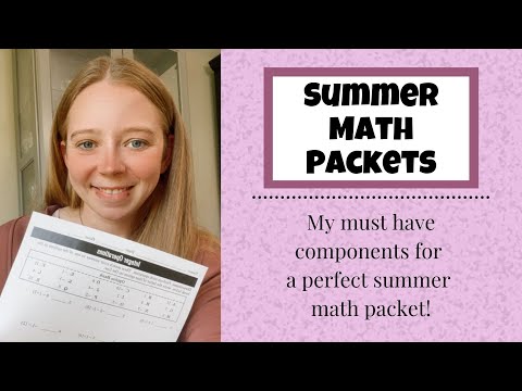 Must Haves for the Perfect Math Summer Packet
