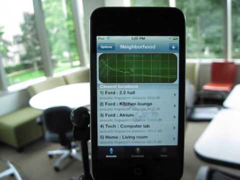 Batphone: Acoustic Indoor Localization iPhone app