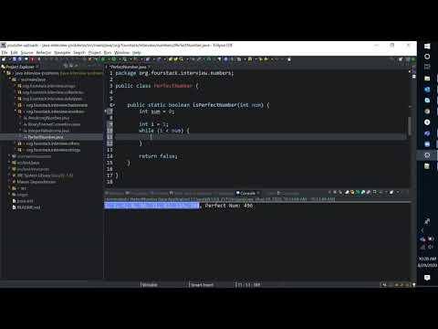Finding Perfect Numbers | Java Interview | Easy Approach