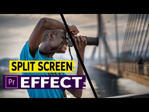 How to create a split screen Effect In Adobe Premiere Pro CC | Premiere Pro Tutorial | LearnPremiere