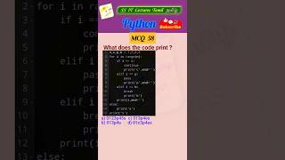 Python MCQ 58 - Test Your Skills #python  #pythonprogramming #pythoninterview#shorts#trending