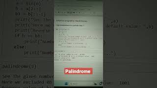2.44 Python program to check if binary representation is a palindrome ?