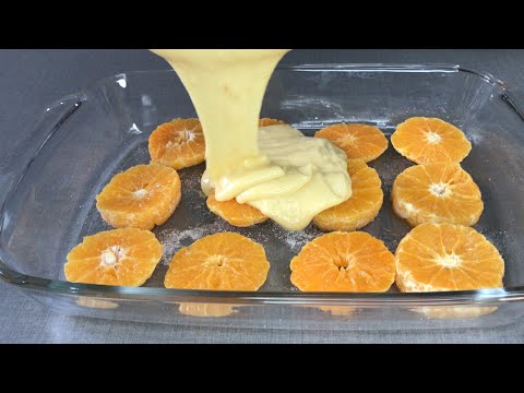 Orange pie without butter or oil / best dessert for those who are on a diet 🍊