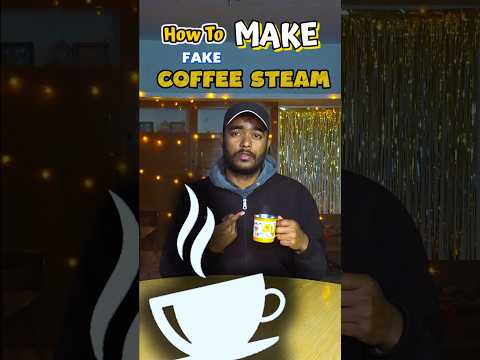 How to make Fake Coffee Steam 😉 #bts #btsshorts #hack