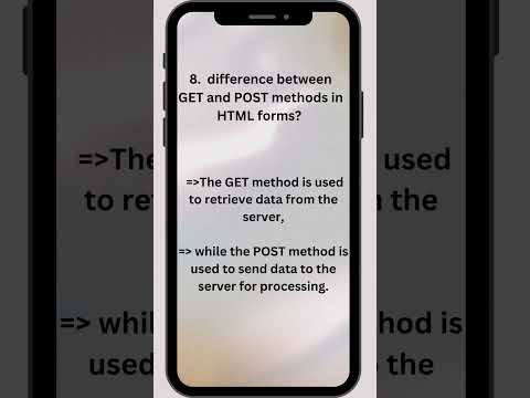 html interview questions and answer ||  get and post method in html  | html