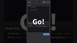 codeshorts - python - detect pangram