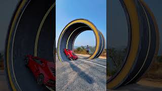 Diecast cars rolling on racing road 🚨 #viralshorts #shorts #vfx #shortsfeed #shortsyoutube