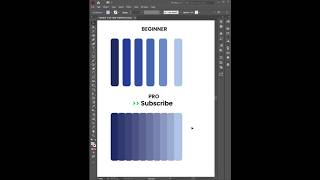 Adobe Illustrator 2025 Beginner to Pro Color Patches with Blend Tool 🎨 | Easy Gradient Tips #Shorts