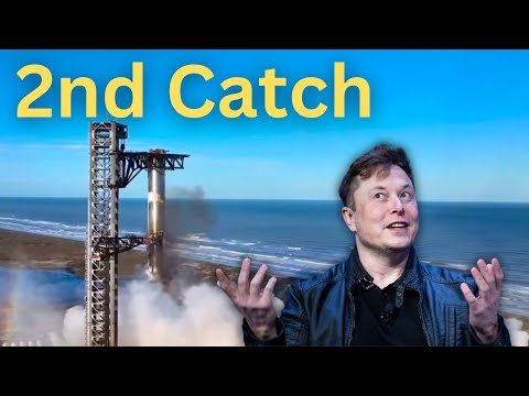 SpaceX catches rocket for second time