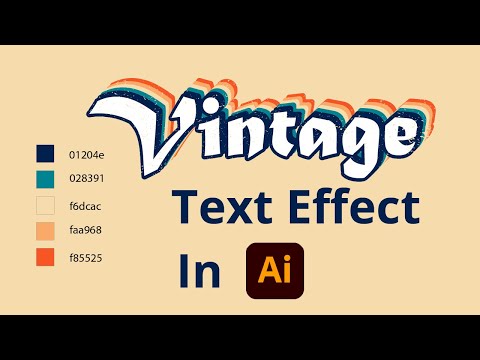 Vintage Text Illustrator | Can Be Reuse