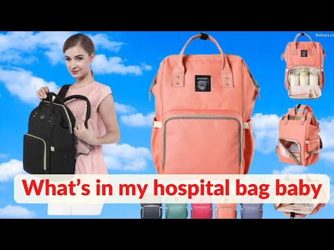 ►►►What’s in my hospital bag baby, Baby Diaper Nappy Backpack Large Capacity Waterproof  Bag Baby