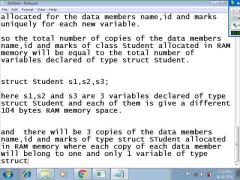 Lecture on user defined structure data type in C language