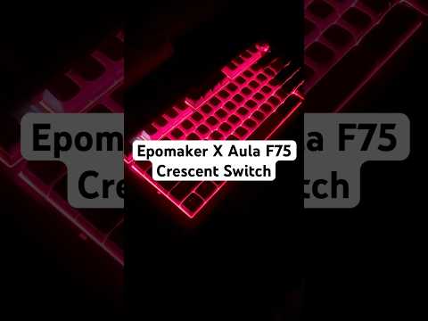 Epomaker X Aula F75 with Crescent Switches Soundtest | #tech #setup #keyboard #soundtest #asmr #pc