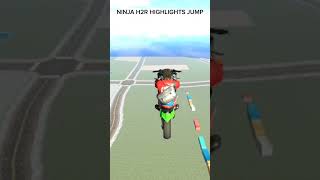 Indian bike driving 3d kawasaki ninja H2R highist JUMP #shorts #h2r  #indianheavydrivercheastcode