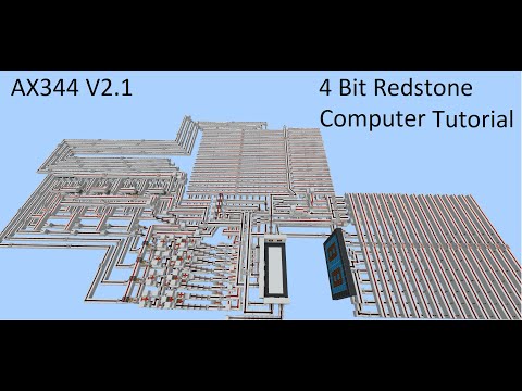4 Bit Redstone Computer Tutorial: Programming The Computer P7 END