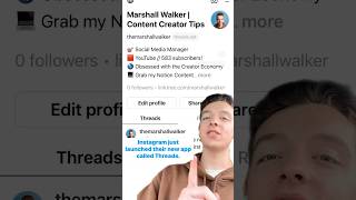 Instagram's new Threads app is here! #twitter #trending #threadsapp #instagram #viral #shorts