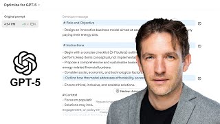 How to use the new OpenAI GPT5 Prompt Optimizer: Step by step tutorial