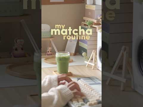 my favorite matcha 🍵✨ #desksetup #matchakaripartner #matchareview #matchamoment #fromujiwithlove