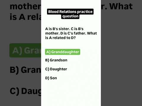 Blood Relations practice question | Reasoning #shorts #shortvideo #maths #competitiveexam