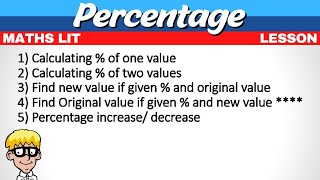 Percentage Maths literacy