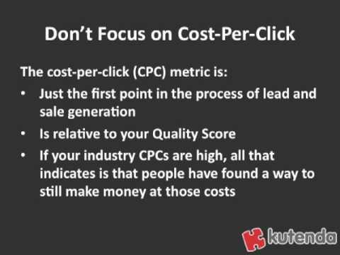 PPC Marketing Tip: Don't Get Stuck on High CPC